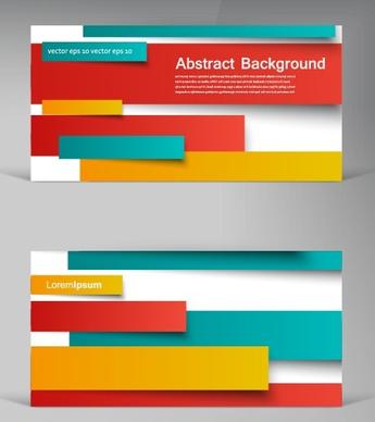 colored paper strip creative background vector