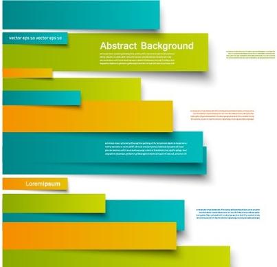 colored paper strip creative background vector
