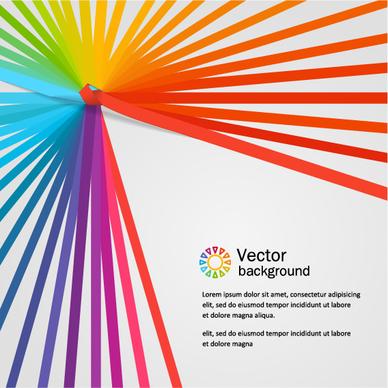 colored paper tapes vector background