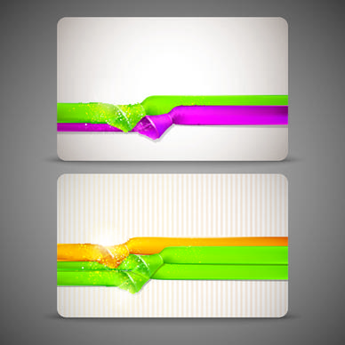 colored ribbon and banners vector