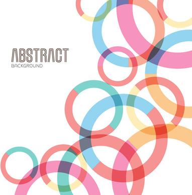 colored round abstract background vector