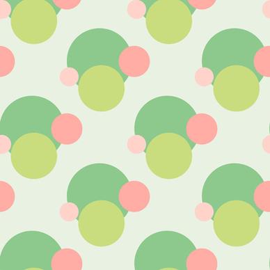 colored round dot vector seamless pattern