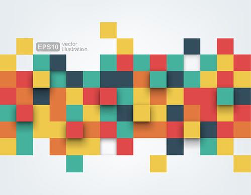 colored squares concept backgrounds vector
