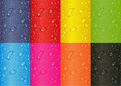 colorful background water droplets decoration