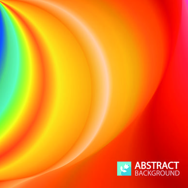 colored wave art free background vector