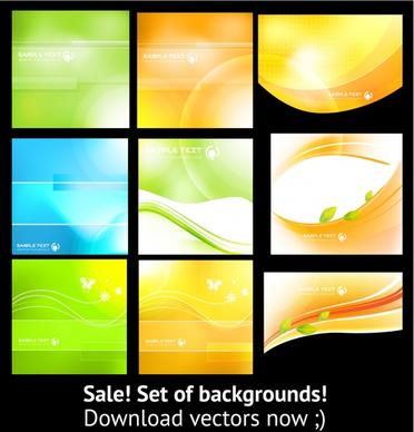 abstract background templates bright colored modern design