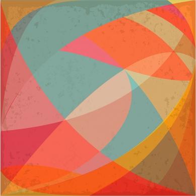 colorful abstract background vintage style curved line decoration