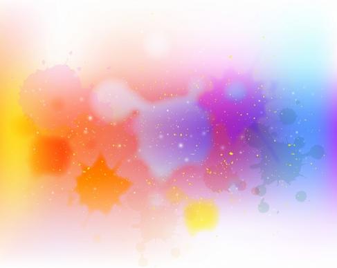 colorful abstract background watercolored splashing paint decoration