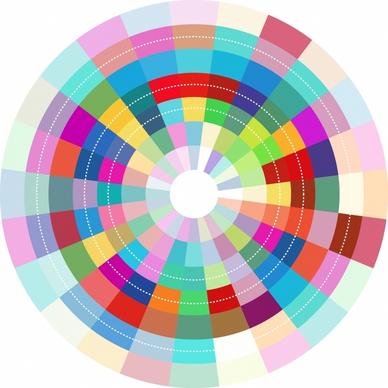 colorful abstract circle design