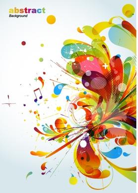 abstract background colorful dynamic explosion design