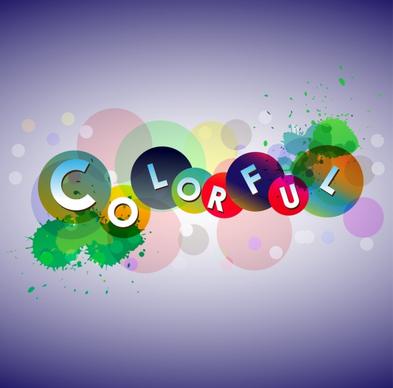 colorful background design text grunge and bokeh style