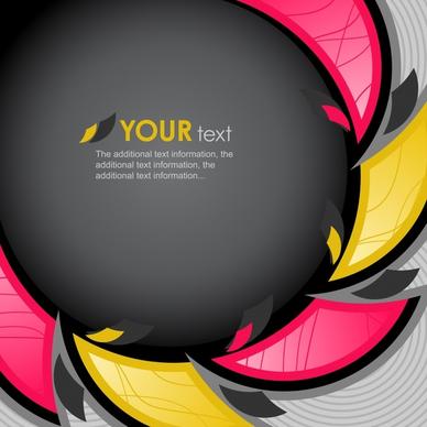 decorative background abstract modern colorful circle layout