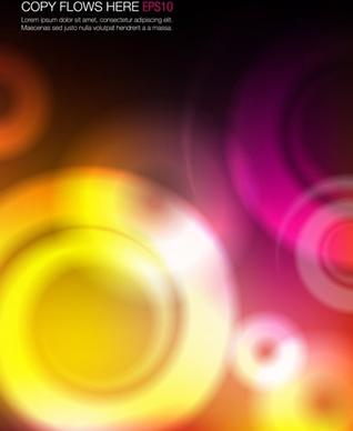 abstract background modern colorful blurred circles closeup