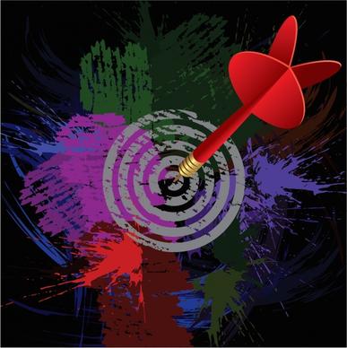 colorful background vector creative darts bullseye