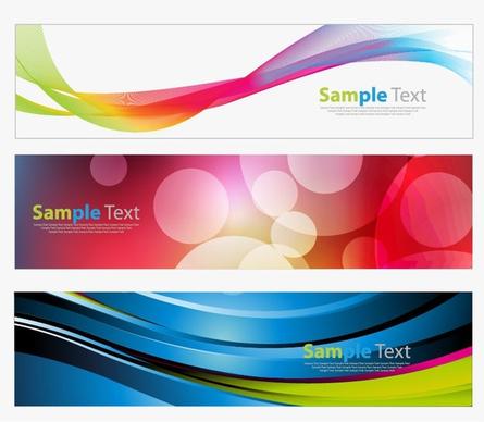 Colorful Banners Vector Graphic