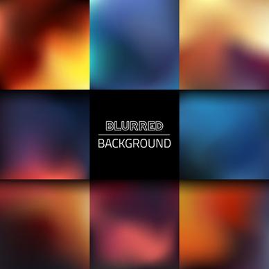 colorful blurred art backgrounds vector