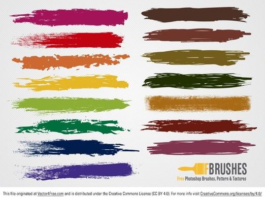 colorful brush vectors