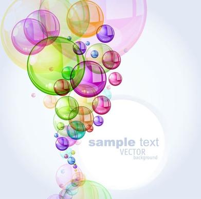 colorful bubbles background 01 vector