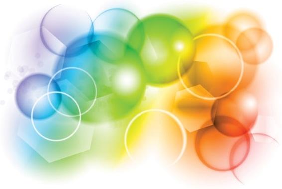 colorful bubbles background vector