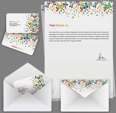 colorful business template 02 vector