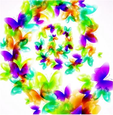 butterflies background modern colorful sparkling decor