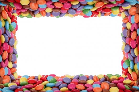 colorful candy frame