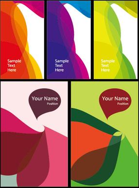 colorful card background vector
