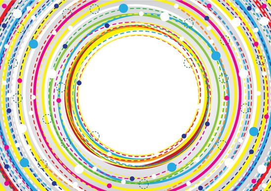 colorful circle banner background