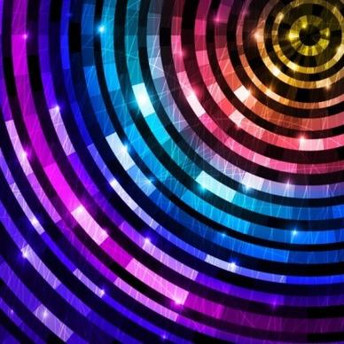 colorful circle light background vector