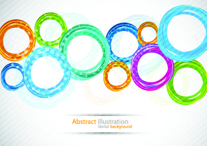 colorful circles backgrounds art