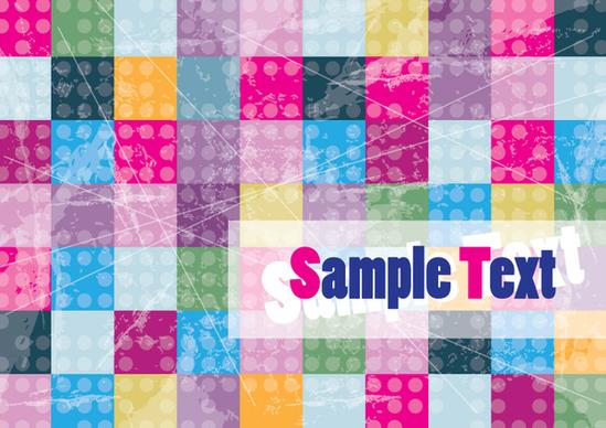 colorful cubes background card