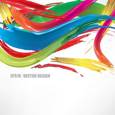 abstract paints background multicolored dynamic sketch