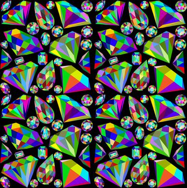 colorful diamonds seamless pattern vector graphics