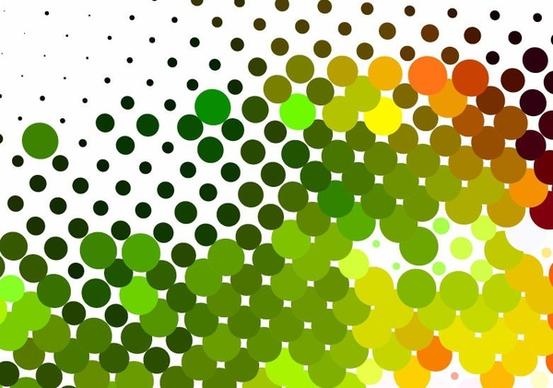 Colorful Dots Background Vector Graphic