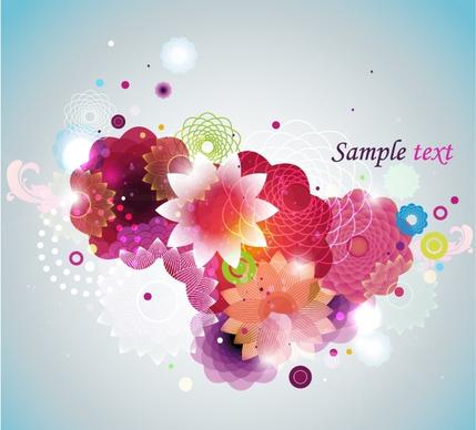 flowers background colorful blooming petals decor