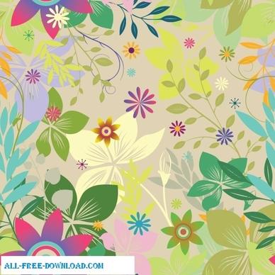 Colorful floral seamless pattern background