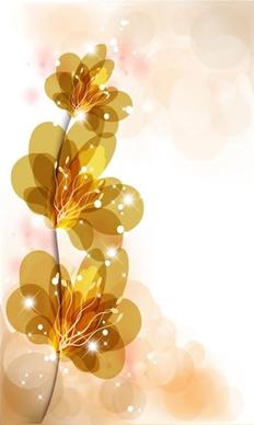 colorful flowers vector gorgeous bright starlight