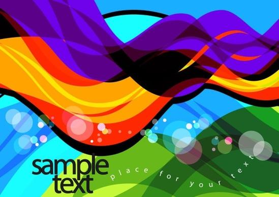colorful illustration background 03 vector