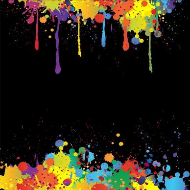 decorative background template colorful grunge inks decor