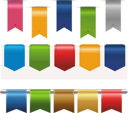 colorful label stickers free vector
