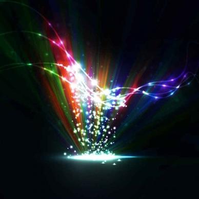 colorful light dynamic background vector design
