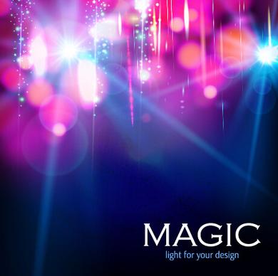 colorful magic light shiny background vector