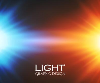 colorful magic light shiny background vector