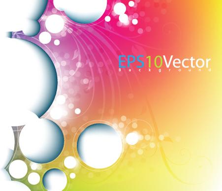colorful of abstract background art vector
