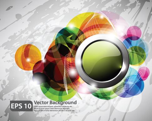 colorful of abstract background art vector