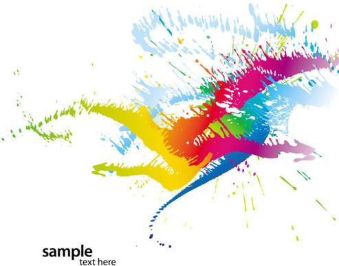 colorful paint vector