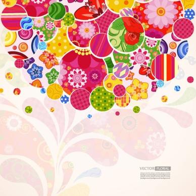 colorful pattern background 05 vector