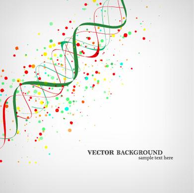colorful ribbon with dot vector background