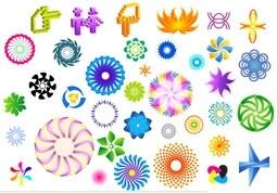 colorful rotating pattern vector