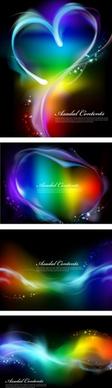 colorful smoke effects vector